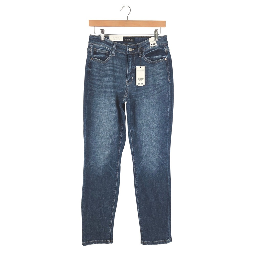 Judy Blue My Favorite Boyfriend Mid Rise Dark Wash Jeans Size 5/27 Stretch